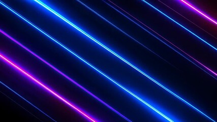 Vivid neon light streaks creating futuristic abstract visual experience