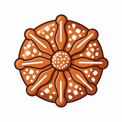 Colorful bouquet of marigold flowers, decorated with Day of the Dead skulls and papel picado, festive and symbolic.