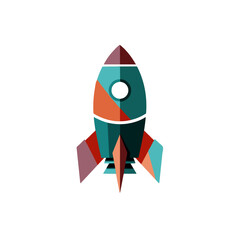 Geometric Rocket Vector.