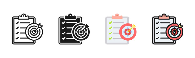 Goal Icon Pack In Multiple Styles