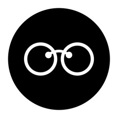 Fototapeta premium black and white illustration of glasses icon