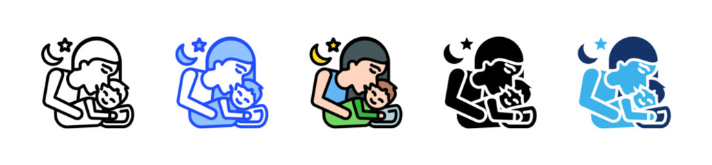 Goodnight Kiss Icon Collection With Multiple Styles