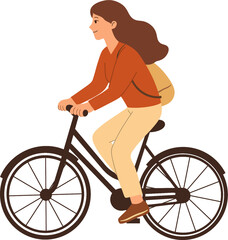 girl on a bicycle