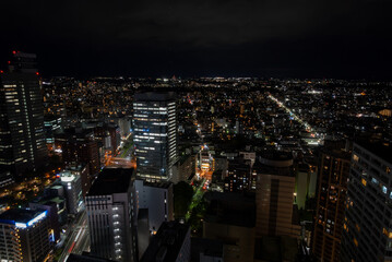 仙台のAER展望テラスの夜景