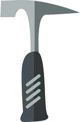 Vector illustration of a claw hammer with a blue handle, commonly used for driving and removing nails in carpentry, woodworking, and general construction. Perfect for design projects related to constr