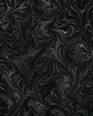 Black Texture with Glossy Marbling Patterns for High-End Stationery