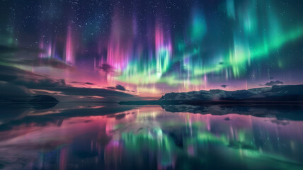 Fototapeta premium Dreamy surreal water & sky landscapes