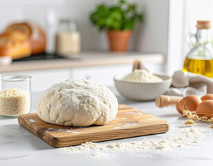 rice flour bread making, gluten-free baking, alternative flour, healthy baking, kitchen counter, baking process, dietary restriction friendly