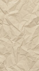 Obraz premium Crumpled Paper Texture with Soft Beige Tones and Subtle Folds for Minimal Posters