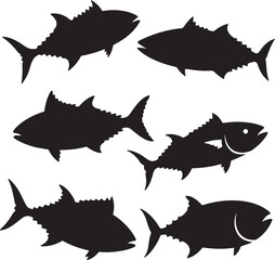 Tuna Fish Silhouette