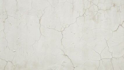 Fototapeta premium Wall Texture with Whitewashed Plaster Cracks for Minimal Layouts