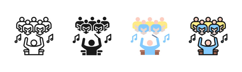 Chorus Icon Pack In Multiple Styles © Mia