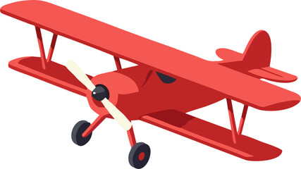 Toy airplane soars with propeller