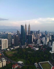 Obraz premium Kuala Lumpur Skyline Aerial View