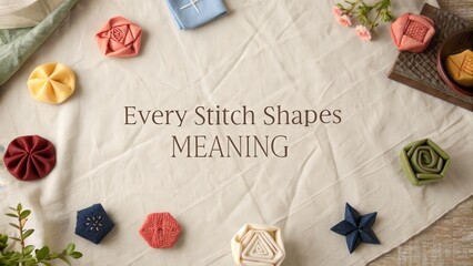 Colorful fabric stitches highlighting craftsmanship and meaning in textile art