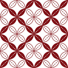 Abstract geometric seamless pattern with interconnected shapes