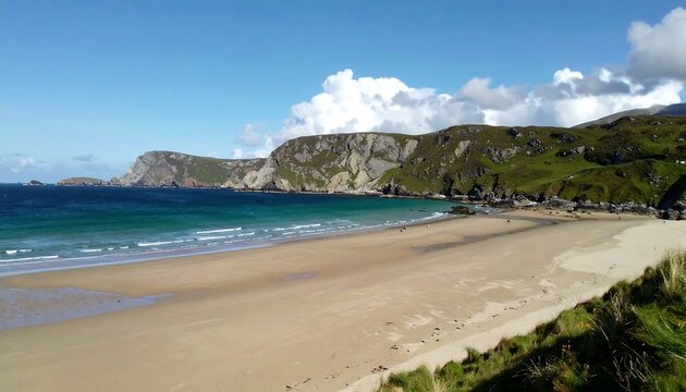 Irish Coastline Beach View