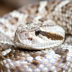 Obraz premium Close-up of a reptile's head and scales (1)
