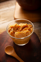 Chongos Zamoranos. A Mexican dessert made from curdled milk prepared with syrup and cinnamon, it has a consistency similar to that of a soft, sweet cheese. They are homemade and also available canned.