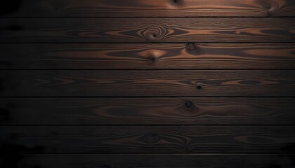 "Dark Wooden Plank Background with Natural Grain and Rustic Texture"