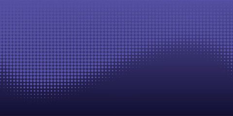 Particle stream. Purple background with many glowing particles. Information technology background.