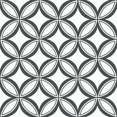 Fototapeta premium Seamless pattern, floral pattern, geometric shape vector illustration