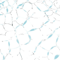 Abstract Crackled Texture in Light Blue and White on Seamless Pattern Distressed Effect