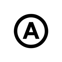 vector illustration of a letter