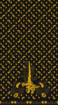 Wallpaper Batik Keris Traditional Indonesia