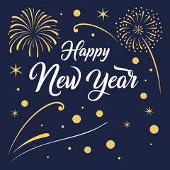 Fototapeta premium Happy new year background
