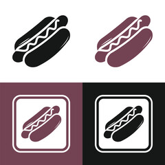 Hotdog Silhouette Vector