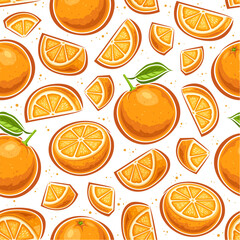 Vector Orange Seamless Pattern