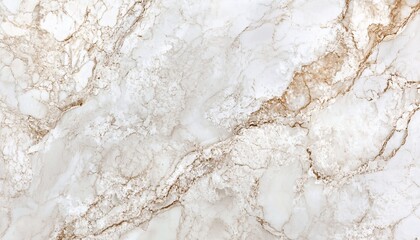 The image shows a detailed close-up of white marble, featuring a pattern of thin brown veins that create a natural, elegant design.