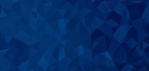 Obraz premium Abstract dark blue polygonal mosaic background vector Low poly geometric design, dark blue triangles, abstract shapes, blue, blue background