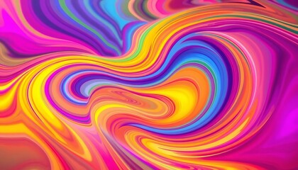 Obraz premium Abstract swirling vibrant colors, dynamic audio waves, sound, backdrop