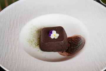Matcha Creation, captured on September 8, 2025. Japanese green tea powder delicacy prepared into modern culinary dish, vibrant green color with smooth refined taste reflecting authentic tradition