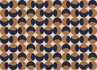Abstract Geometric Pattern in Beige, Brown, and Blue A Stylish Design