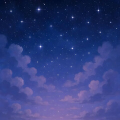 Peaceful Night Sky with Stars