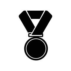 gold medal isolated on black