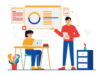 Business Team Work Illustration 