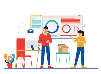 Business Team Work Illustration 