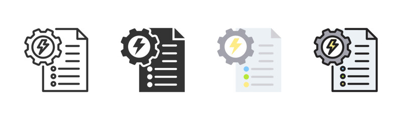 Energy Management Icon Pack In Multiple Styles
