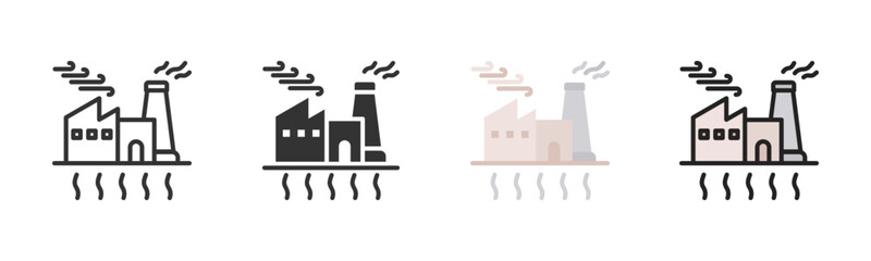 Power Plant Icon Pack In Multiple Styles