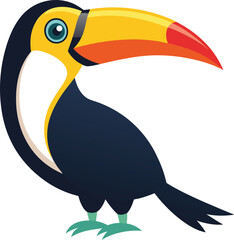 Toucan With Large Beak Side View
