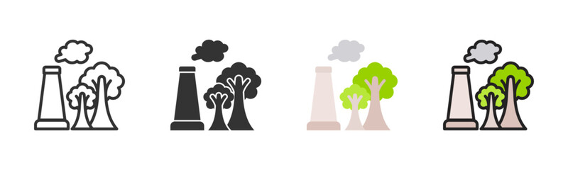 Carbon Capture Icon Pack In Multiple Styles