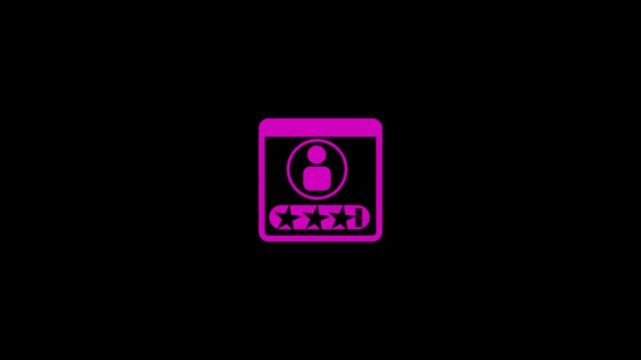 Animated Employee Icon 4K stock video