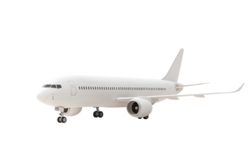 Airplane model, white isolate background.