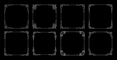 pack of elegant ornament border with an antique and vintage feel