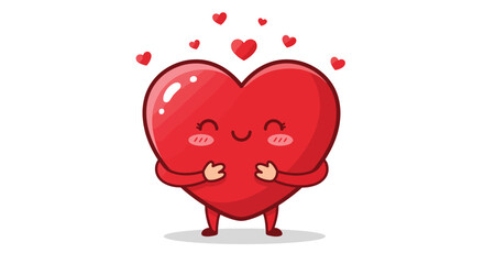 Adorable Cartoon Heart Character with Love.