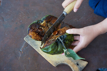 Diospyros nigra, the black sapote, is a species of persimmon. The black sapote, also known as the chocolate pudding fruit. Exotic Fruit from Mexico. Black Pudding Fruit.	